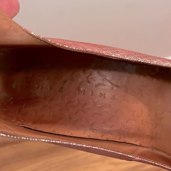 Chie Mihara Pink metallic Mary Jane Heels size 40/US 9-9.5 - Picture 8 of 10